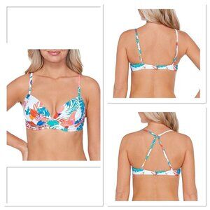 Raisins Juniors' Printed‎ Moonshadow Underwire Bikini Top - Riviera Maya Multi L